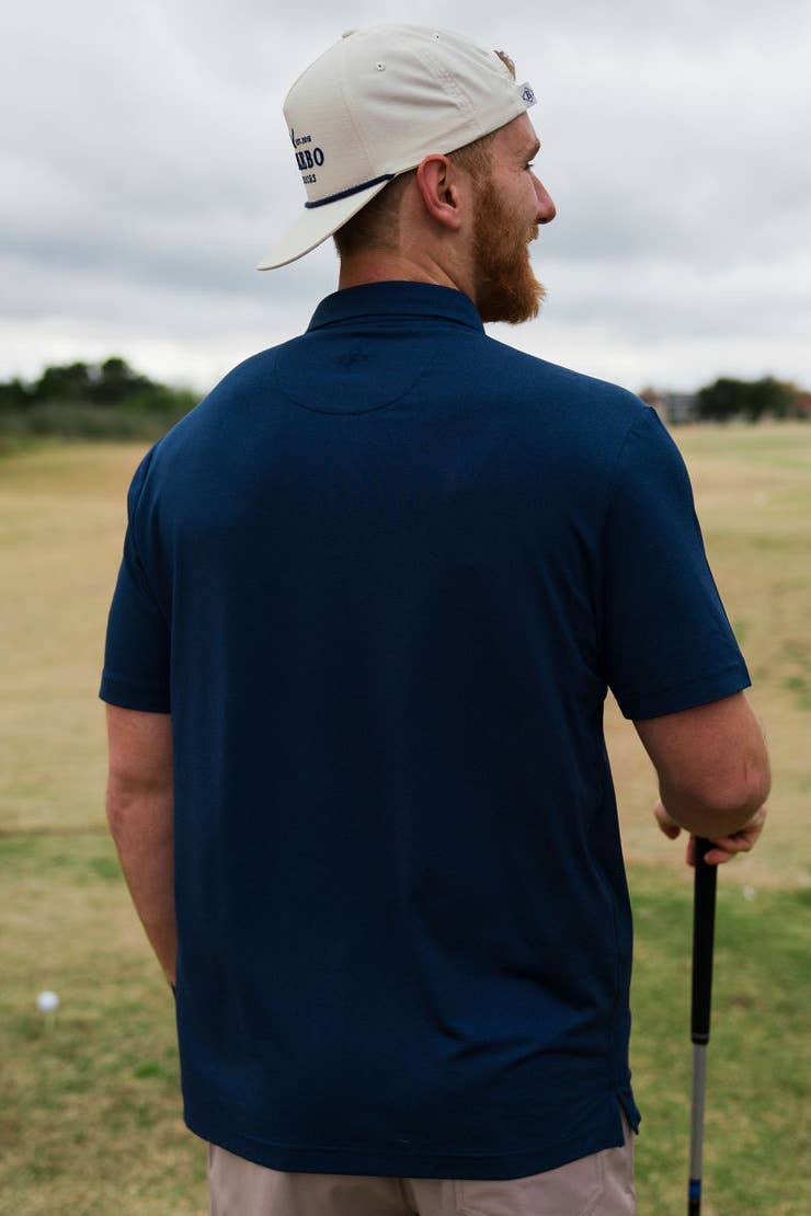 Performance Polo - Heather Navy