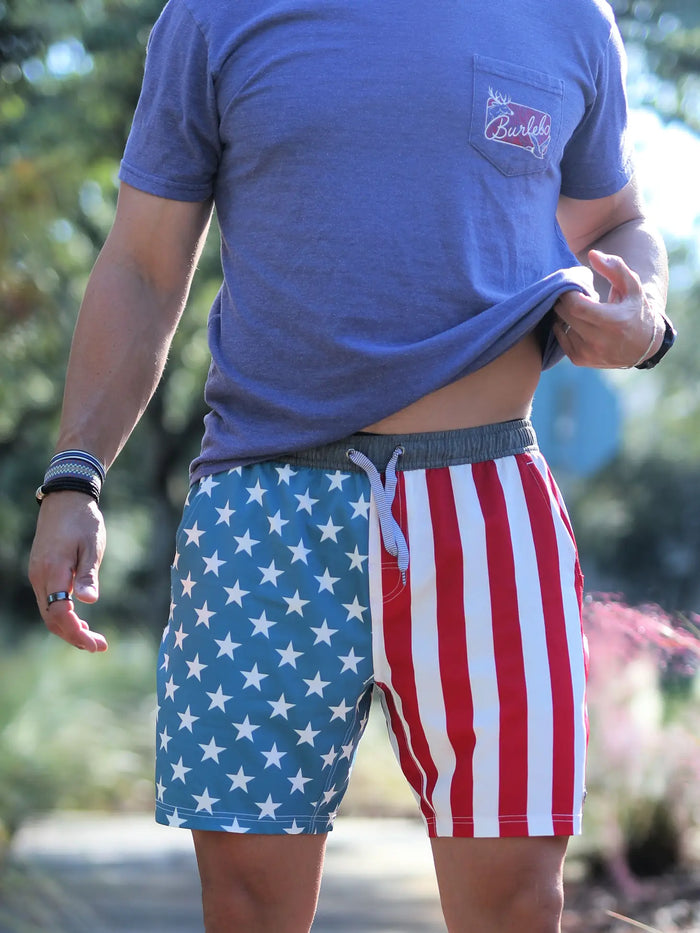 Athletic Shorts- Throwback USA - BURLEBO