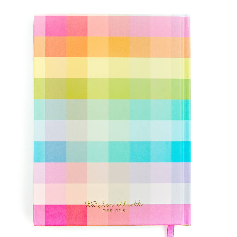 Notebook - "Darling..." - Colorful Gingham