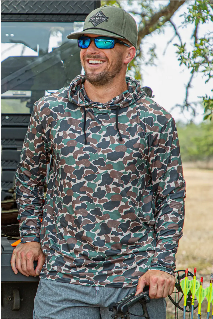 Performance Hoodie-throwback camo- BURLBEO
