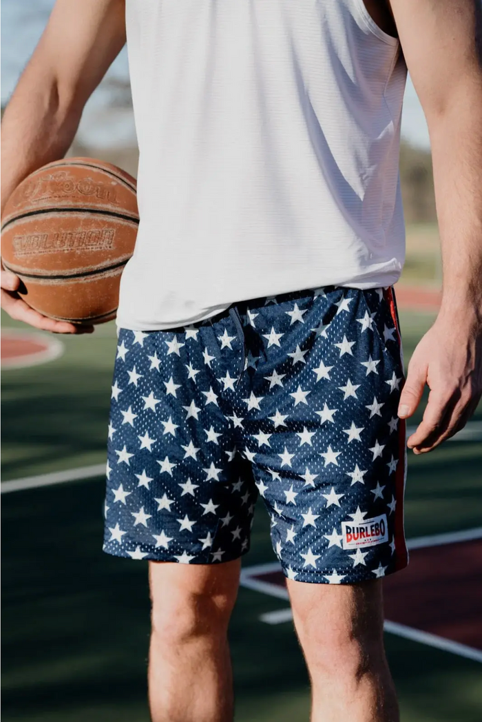 Mesh Shorts - Patriotic - BURLEBO