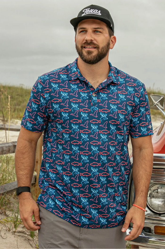 Performance Polo - Neon Outdoors - BURLEBO