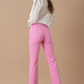 High Rise Slim Straight Relaxed Color Denim