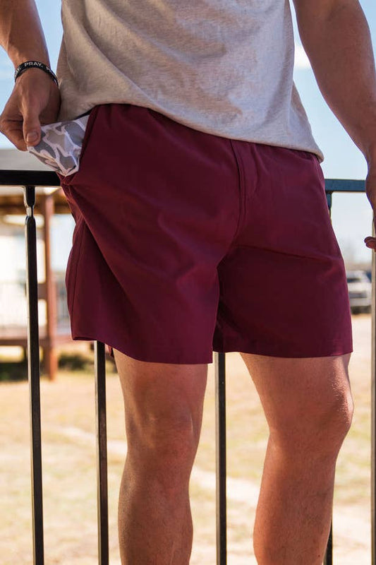 Everyday Short - Maroon